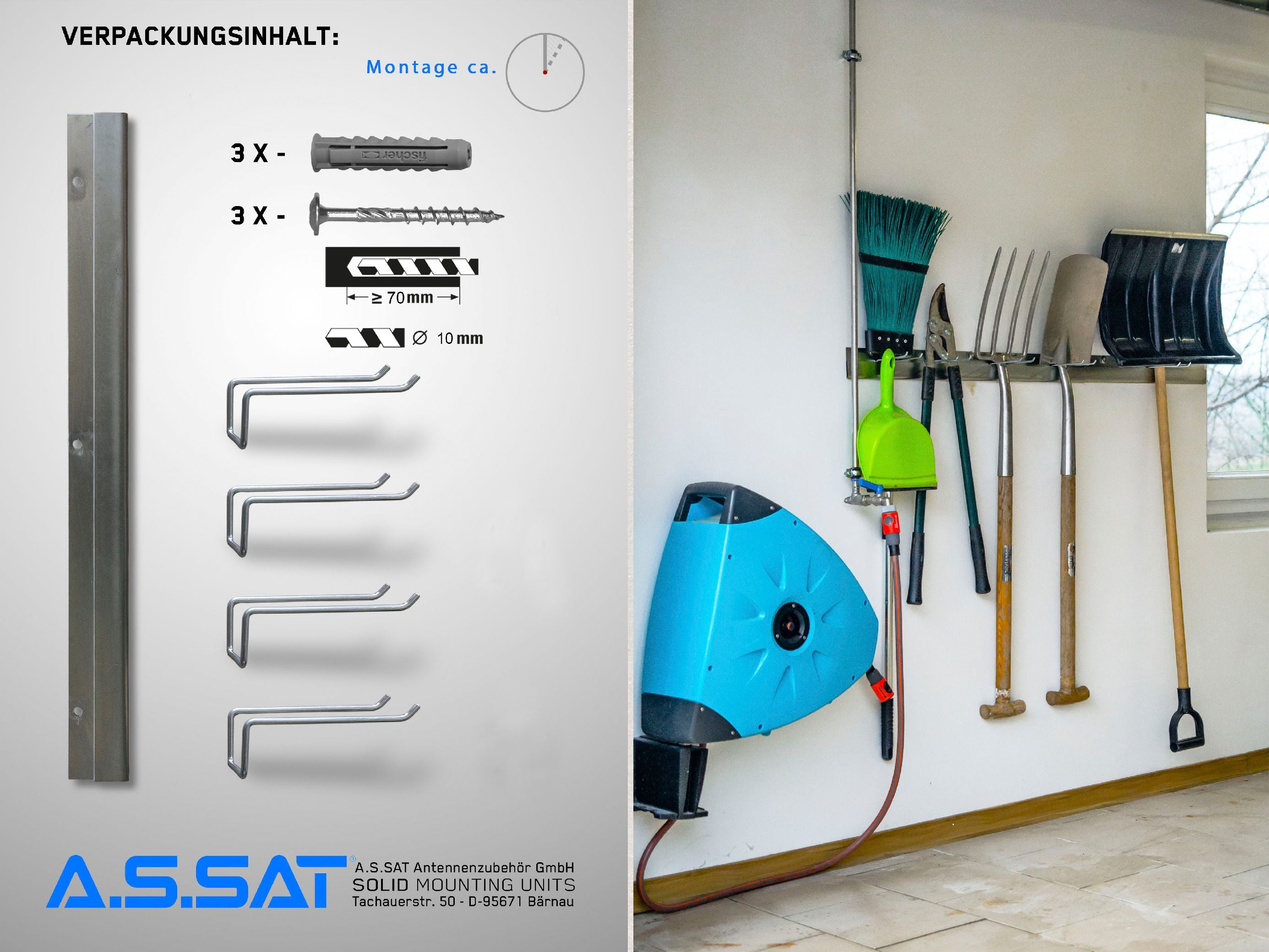 Klein-Gartengeräte Wandhalter-Set / Home Ordnung