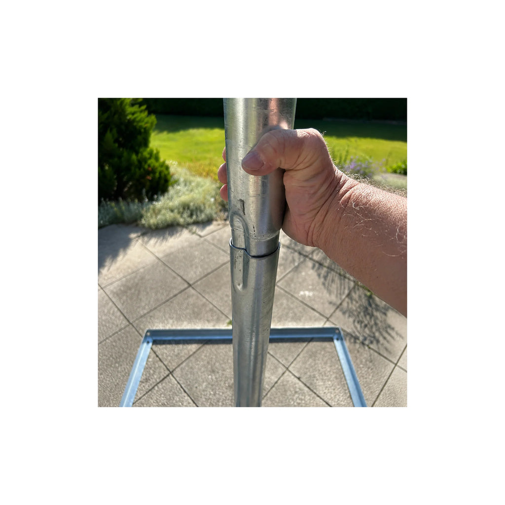 ASSAT Terrace Mount Mast Ø60x3m – Satellite Antenna & Wind Power, hot-dip galvanized