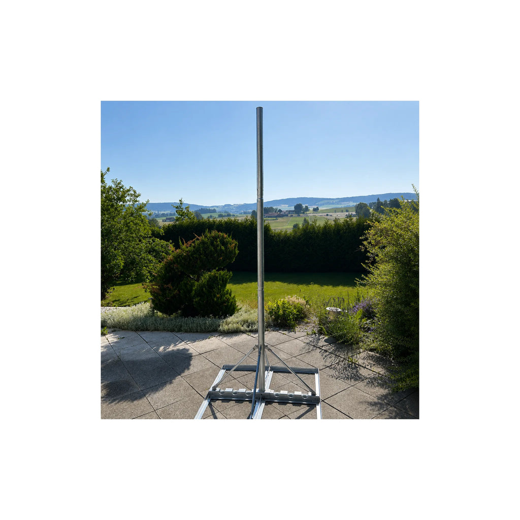 ASSAT Terrace Mount Mast Ø60x3m – Satellite Antenna & Wind Power, hot-dip galvanized