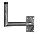 Stahl- Wh.45x28cm / Rohr Ø 48mm / Platte 20x20cm