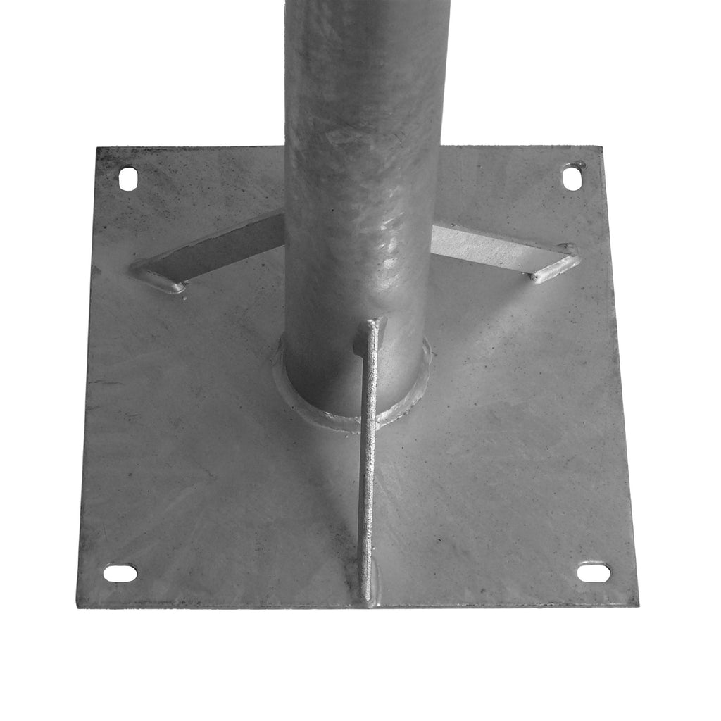 Stahl- Wh. 70x50cm / Rohr Ø 76mm / Standfuß 1.2m