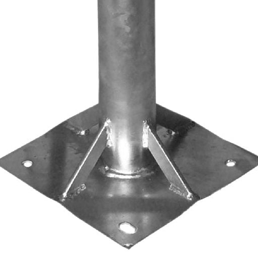 Stahl- Standfuß / 1,0m, Rohr Ø 60mm / verstrebt