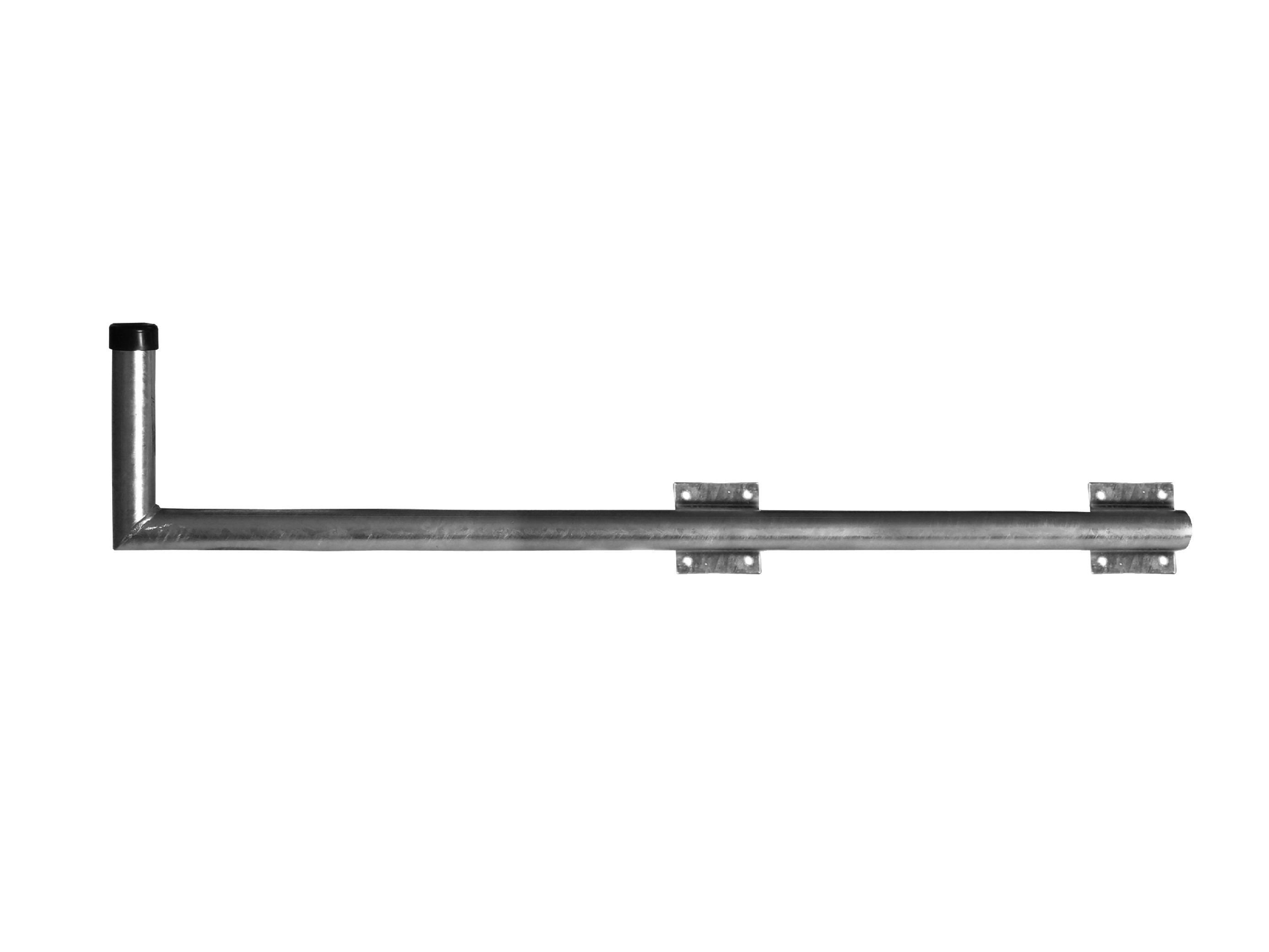 Ausleger- Stahl / L-Form,130x25cm, Ø 48mm / links