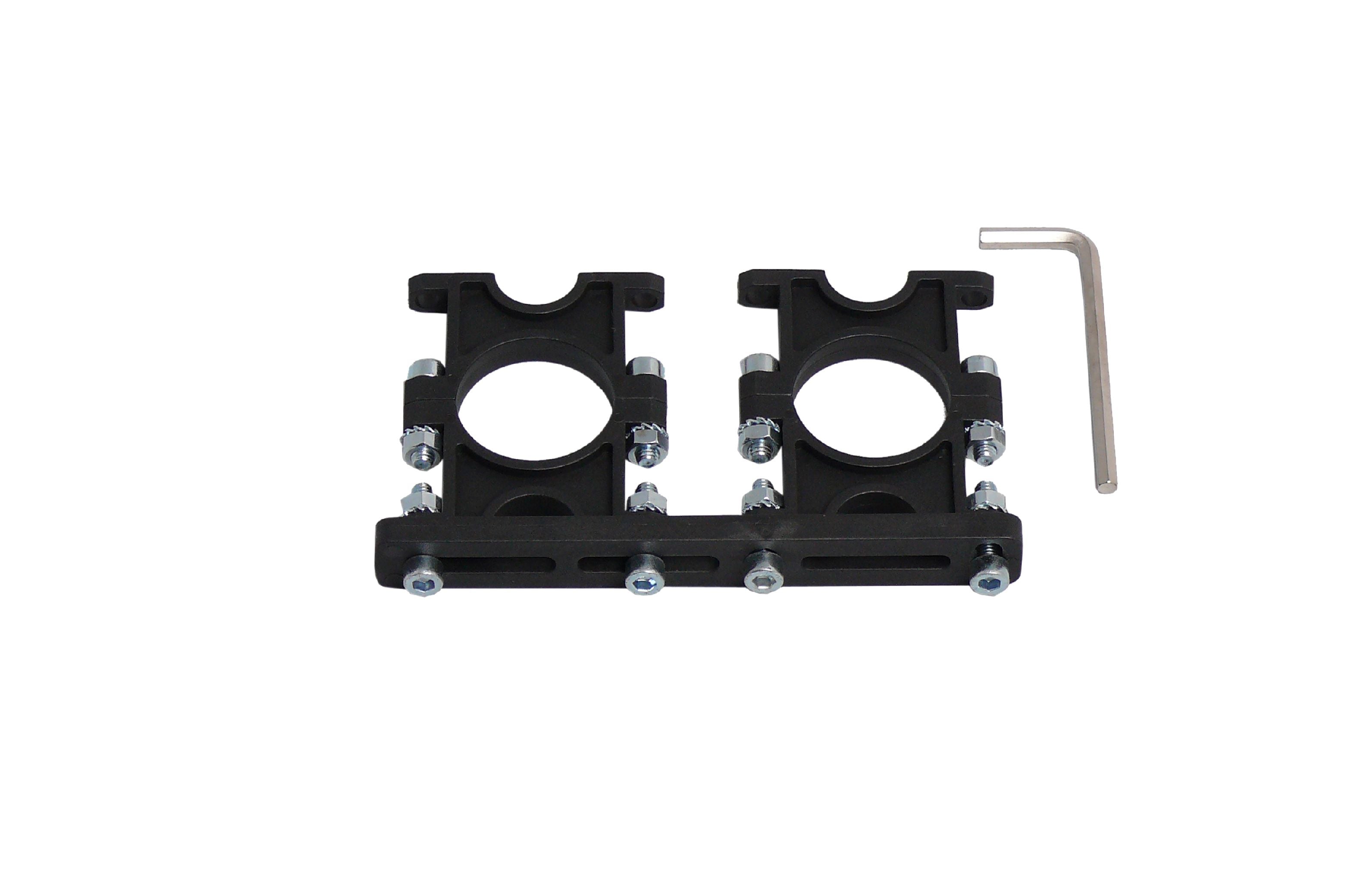 Kunststoff- Multifeedhalter- 2-fach  m. Inbusschl.