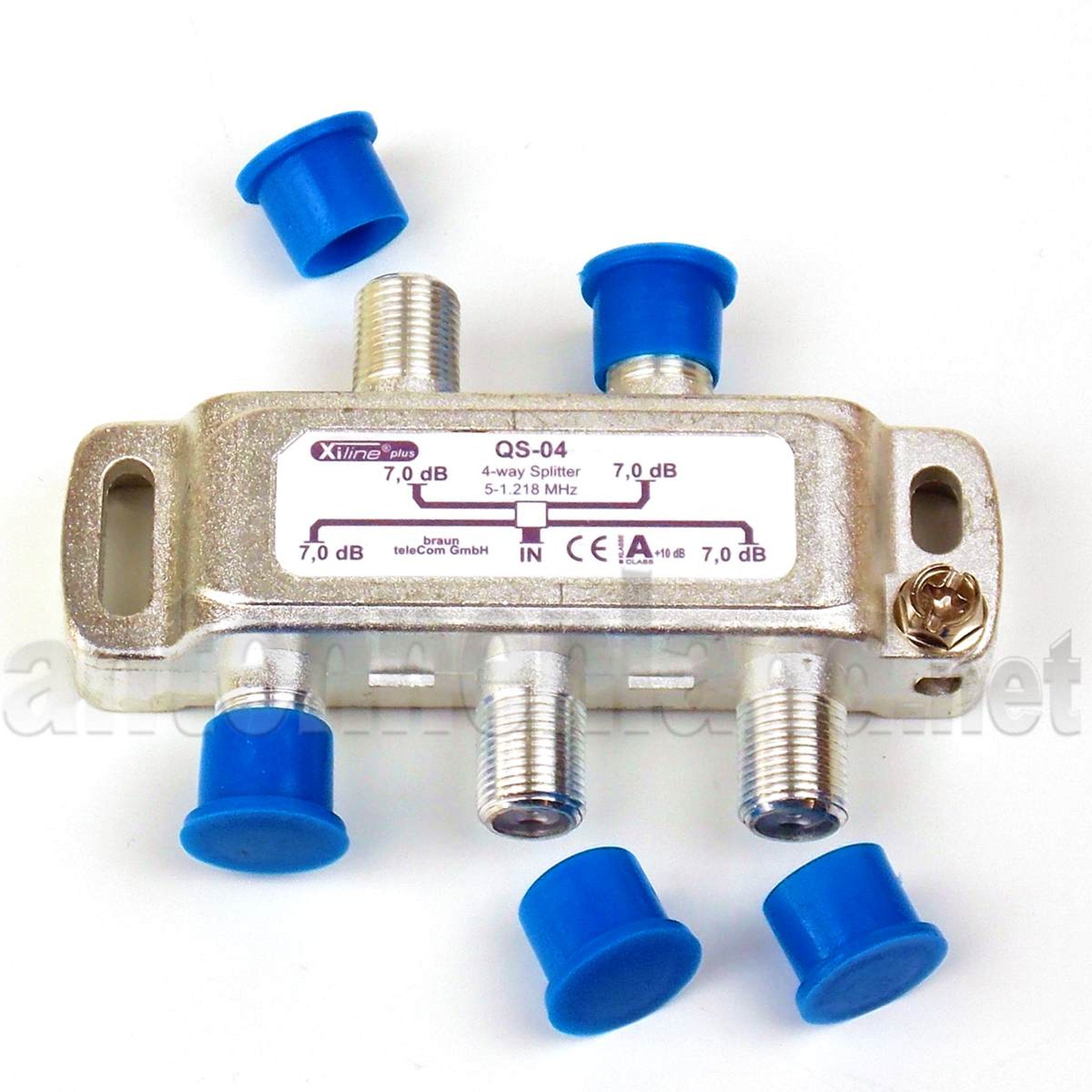 QS-04 - 4-fach Verteiler, 5-1218 MHz, 7 dB