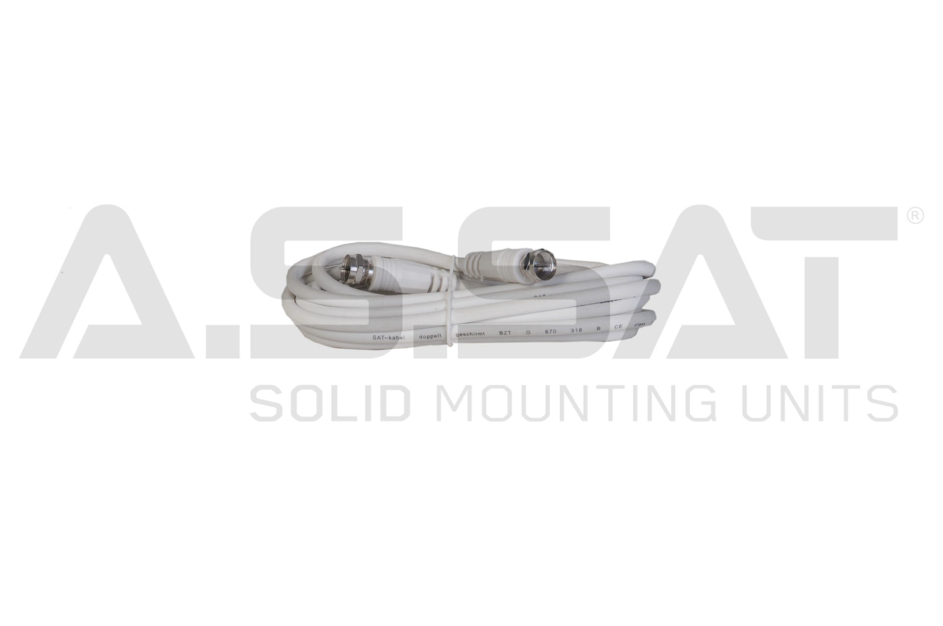 Koax-Verbindungskabel 2,5m / F-Stecker, F-Stecker