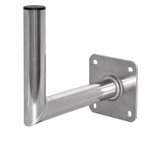 ASSAT® Alu-Wandhalter 25x25 cm für SAT-, WLAN- und Funkantennen | Für Antennen bis Ø90 cm